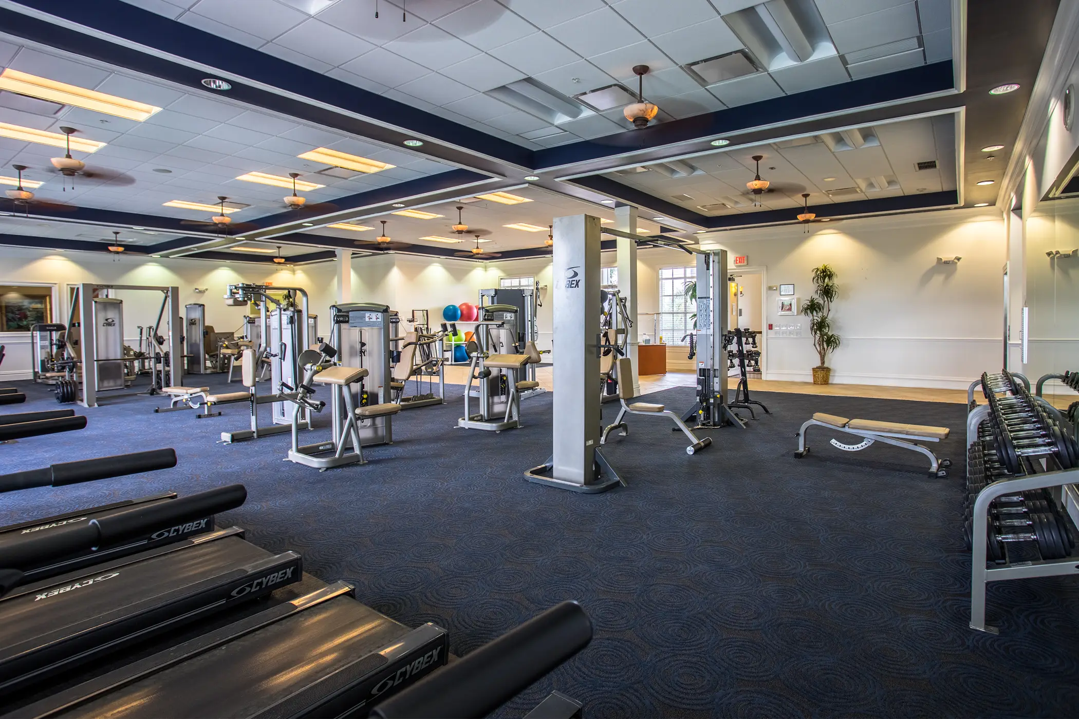 Cardio and strength equipment in the community fitness center